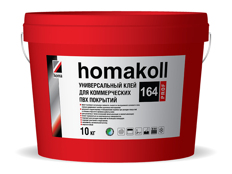 Универсальный клей Homakoll 164 Prof (10 кг) 164 Prof (10 кг) – Клеи и .