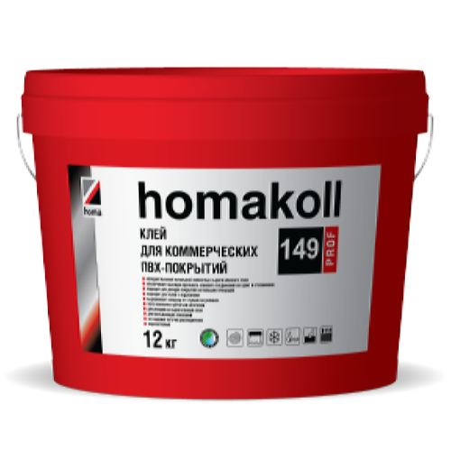 Клей для коммерческих ПВХ покрытий водно-дисперсионный homakoll 149 Prof (24 кг)