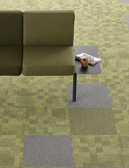 Укладка ковровой плитки по дизайну клиента