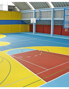 Укладка ПВХ линолеума в спортивных залах